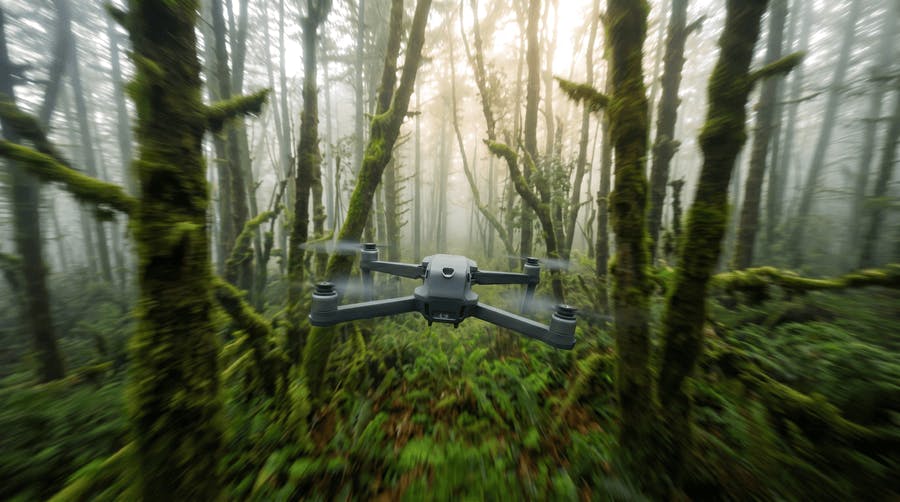 Get the drone shot without the drone